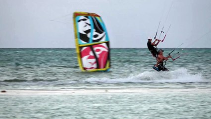 Kitesurfing double