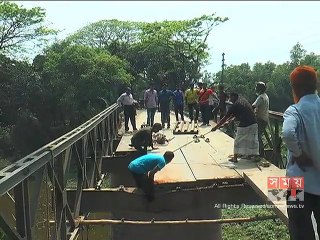 শুরু হয়নি টাঙ্গাইলে ভেঙ্গে পড়া বেইলি ব্রিজ মেরামত কাজ