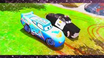 McQueen Disney cars Dinoco McQueen & Sheriff Goofy & Spider Man Childrens Songs and Rhymes