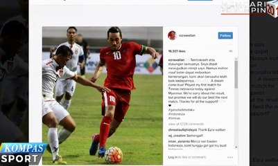 Kalah dari Myanmar, Ezra Walian Minta Maaf