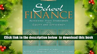 [PDF]  School Finance: Achieving High Standards with Equity and Efficiency (3rd Edition) Richard