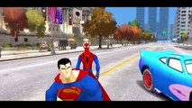 Spiderman & Superman Mickey Mouse Frozen Princess McQueen Cars w Children Nursery Rhyme wi