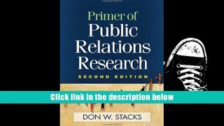 Audiobook  Primer of Public Relations Research, Second Edition For Ipad
