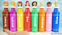 Disney Princess Finger Family Nursery Rhymes Microwave PEZ Play Doh Dress Learn Colors Best Videos-N8