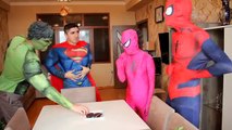 Spiderman Loses His Eyes! w/ Frozen Elsa & Anna, Pink Spidergirl, Maleficent, Joker & Gian
