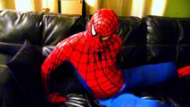 Spiderman Poops Colored Balls with Frozen Elsa vs Joker - Fun Superheroes Movie In Real Li