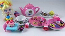 Shopkins DIY Tea Set! Shopkins Surprise Egg, Shopkins Qube, Kids Craft Toy Video Paint Shopkins-Hqm