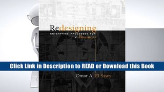 PDF ONLINE Redesigning Enterprise Processes for E-Business w/CD ROM BY Omar A. El Sawy
