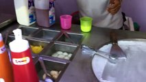ICE CREAM ROLLS _ Thai Fried Rolled Ice Cream in Thailand _ Street Food Ice Cream Roll with Oreo-Ybb57f