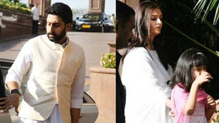 Aishwarya Rai Leaving with Daughter Aaradhya From Father's Funeral