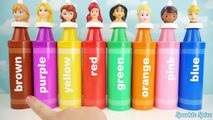 Disney Princess Finger Family Nursery Rhymes Microwave PEZ Play Doh Dress Learn Colors Best Videos-N89R