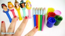 Best Learning Colors Videos for Children Disney Princess Finger Family Nursery Rhymes Microwave PEZ-iMw7wlBbD