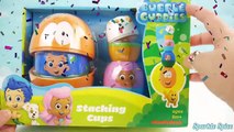 Best Learning Colors Video for Children Toy Bubble Guppies Stacking Cup and School Bus Finger Family-IOOI