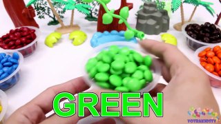 Learning Colors for Children with M&M Candy and The Good Dinosaurs-oKVoWEX