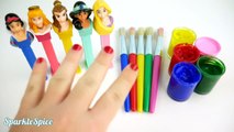 Best Learning Colors Videos for Children Disney Princess Finger Family Nursery Rhymes Microwave PEZ-iM