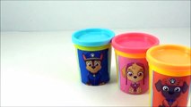 LEARN COLORS with Paw Patrol! NEW Paw Patrol Toy Surprise Eggs! Nick Jr Play doh Surprise Cans-v