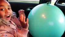 Giant Balloon Toy Surprise Stuck In Our Car - Disney Fashems - Blind Bag Toy Ope