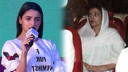 Tải video: Alia Bhatt REACTS On Shaheen's Comment On Aishwarya Rai's Crying Photos At Krishnaraj Rai's Funeral