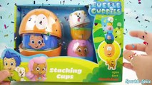 Best Learning Colors Video for Children Toy Bubble Guppies Stacking Cup and School Bus Finger Family-I