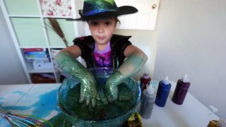 Halloween Glitter Slime Magic Potion and Surprise eggs--u