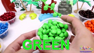 Learning Colors for Children with M&M Candy and The Good Dinosaurs-oK