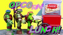 Teenage Mutant Ninja Turtles Coca-Cola Popcorn Machine Mikey Makes a Mess Spills Candy and Treats-7kHZz3
