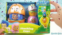 Play Doh BUBBLE GUPPIES SURPRISE EGGS Stacking Nesting Cups Pocoyo Disney Frozen HelloKitty-j18