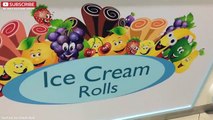 ICE CREAM ROLLS _ Banana & Mango _ Fried Thailand Ice Cream rolled in Dubai (UAE) - Delicious !!-uax