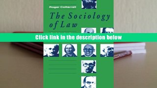 Best Ebook  The Sociology of Law: An Introduction  For Trial