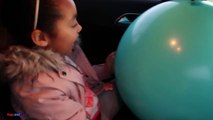 Giant Balloon Toy Surprise Stuck In Our Car - Disney Fashems - Blind Bag Toy Openi