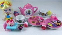Shopkins DIY Tea Set! Shopkins Surprise Egg, Shopkins Qube, Kids Craft Toy Video Paint Shopkins-HqmkrTt