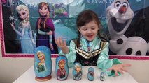Disney FROZEN ELSA ANNA In Real Life Nesting Matryoshka Dolls Stacking Cups ToyCollectorDisney-dNU