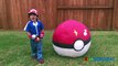 GIANT EGG POKEMON GO Surprise Toys Opening Huge PokeBall Egg Catch Pikachu In Real Life ToysReview-XrD5V
