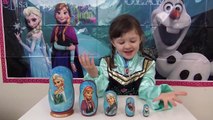 Disney FROZEN ELSA ANNA In Real Life Nesting Matryoshka Dolls Stacking Cups ToyCollectorDisney-dNUW