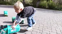 Bruder Toy Trucks for Children - Backhoe Excavators, Dump Trucks, Garbage Trucks & Fire Engine-CNbzY