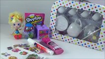 Shopkins DIY Tea Set! Shopkins Surprise Egg, Shopkins Qube, Kids Craft Toy Video Paint Shopkins-Hqmk