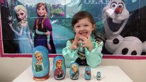 Disney FROZEN ELSA ANNA In Real Life Nesting Matryoshka Dolls Stacking Cups ToyCollectorDisney-d