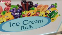 ICE CREAM ROLLS _ Banana & Mango _ Fried Thailand Ice Cream rolled in Dubai (UAE) - Delicious !!-uaxxHll