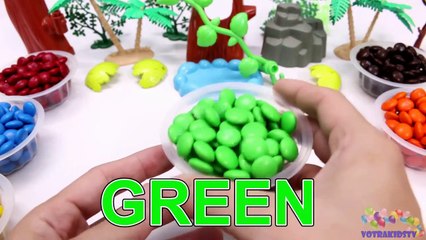 Learning Colors for Children with M&M Candy and The Good Dinosaurs-oKV