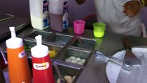 ICE CREAM ROLLS _ Thai Fried Rolled Ice Cream in Thailand _ Street Food Ice Cream Roll with Oreo-Ybb57fr