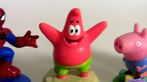 Surprise Play Doh Pig George Cookie Monster SpongeBob Clay Buddies Play-Doh Stampers Homem-Aranha-FmjB