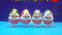 Kinder MAXI Surprise Eggs Unboxing The Peanuts Movie Snoopy Dog Toys Video Kinder Huevos Sorpresa#2-G8JLF1tr