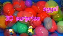 30 Surprise Eggs!!! Disney CARS MARVEL Spider Man SpongeBob HELLO KITTY PARTY ANIMALS LPS Animation-R3h7E0