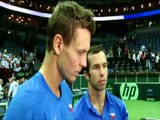 Radek Stepanek & Tomas Berdych Interview - Davis Cup Final 2012 Day 2