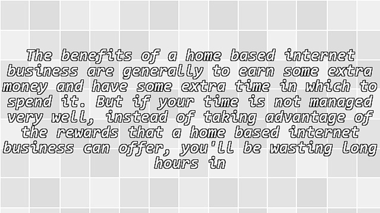 Be More Productive With Your Home Based Internet Business