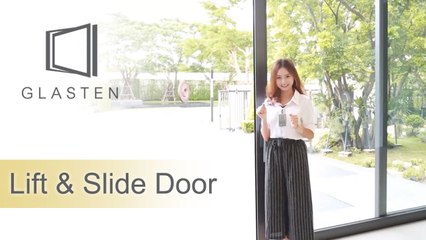 อลูมิเนียม ยูโรโปรไฟล์ GLASTEN ประตูบานเลื่อน ขนาดใหญ่ | 095-515-0600