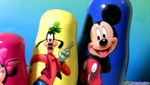 Baby Mickey Mouse Clubhouse Nesting Toys Stacking Cups Goofy Donald Minnie Disney Baby Toys-Abom