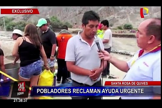 Santa Rosa de Quives: vecinos reclaman ayuda tras daños por huaicos