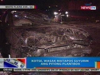 NTG: Kotse, wasak matapos suyurin ang 7 plantbox sa White Plains Ave., QC