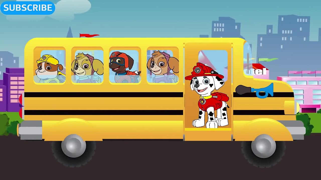 Paw Patrol Pig The Wheels On The Bus Go Round And Round and More Nursery Rhymes